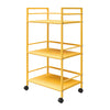 Cache Metal Rolling Cart, Yellow - Yellow - N/A
