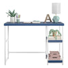 Sofia Kids Desk with Reversible Shelves, Navy - Navy - N/A