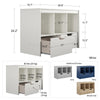 Tyler Kids Storage Cube with Drawers, Dove Gray - Dove Gray