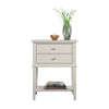 Franklin Accent Table with 2 Drawers, Taupe - Taupe - N/A