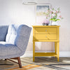Franklin Accent Table with 2 Drawers, Mustard Yellow - Mustard Yellow - N/A