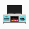 Lumina Deluxe Fireplace TV Stand for TVs up to 70" - Plaster - 66”-70”