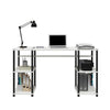Condor Toolless Double Pedestal Computer Desk - White - N/A
