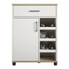 Whitmore Bar Cabinet with Beverage Shelves, White - White