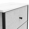 Keegan 4 Fabric Bin Storage Organizer - White marble - N/A