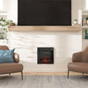 18 inch Electric Glass Front Fireplace Insert with Remote, Black - Black - N/A