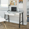 Oxford Computer Desk with Drawer - White