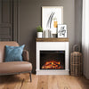 Mateo Fireplace Mantel - Ivory Oak
