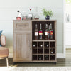 Dwyer Bar Cabinet, Gray Oak - Gray Oak