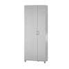 Lory Tall Asymmetrical Storage Cabinet, Dove Gray - Dove Gray