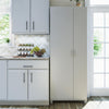 Lory Tall Asymmetrical Storage Cabinet, Dove Gray - Dove Gray