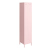 Cache 1 Door Tall Single Metal Locker Style Storage Cabinet, Bashful Pink - Bashful