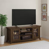 Oakridge TV Stand with Glass Doors for TVs up to 60", Brown Oak - Brown Oak - N/A