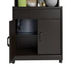 Reggie Microwave Cart with Shelf, Espresso - Espresso - N/A