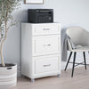 Kendall 24" 3 Drawer Base Cabinet, White - White