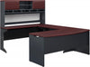 Pursuit U-Shaped Desk with Hutch Bundle, Cherry - Cherry - N/A