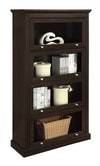Alton Alley 4 Shelf Barrister Bookcase, Espresso - Espresso - N/A